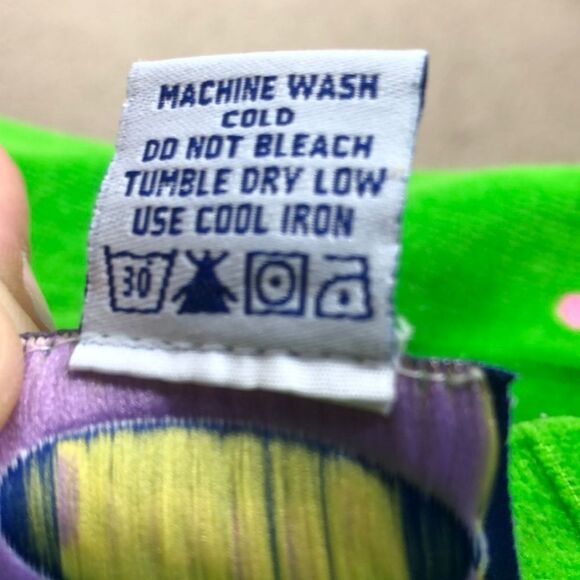 Nick Nack Patty Wack green skirt/pink polka dots - Picture 6 of 6